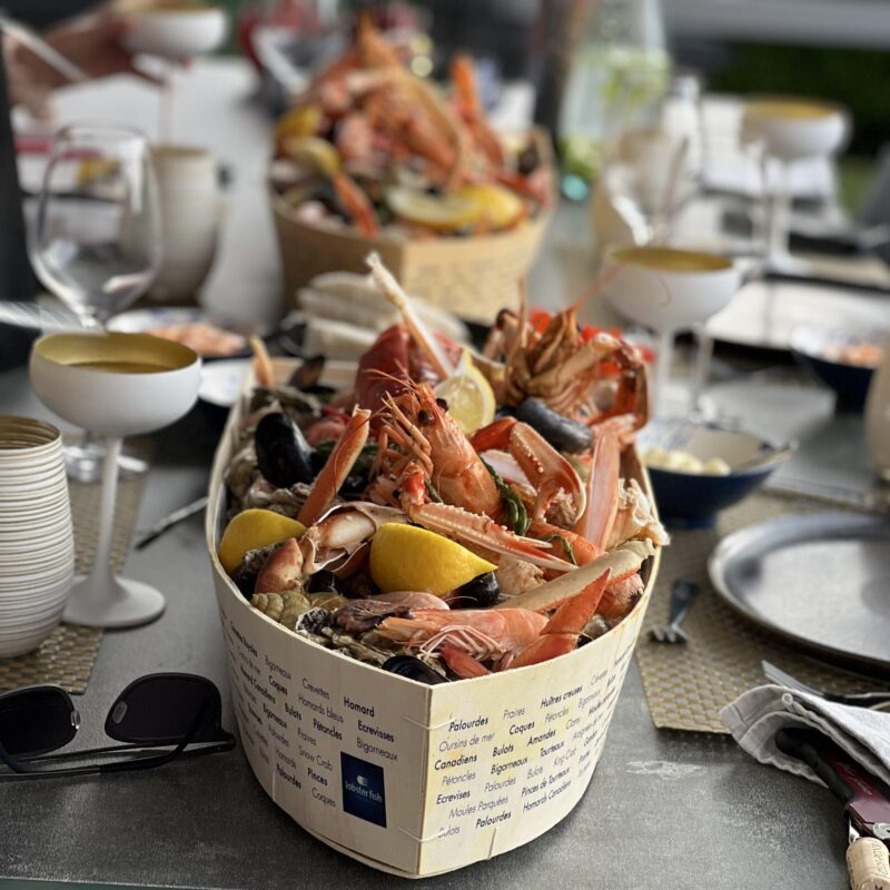 Zeevruchtenschotel royal met upgrade snowcrab